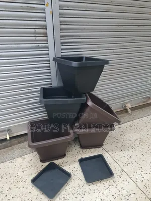 Eco Cube Plastic Flower Pots