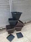 Eco Cube Plastic Flower Pots - 1