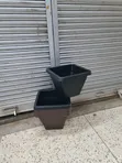 Metroblock Large Plastic Flower Pots - 2