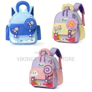 Stylish Backpack with Custom Cartoon Embroidery
