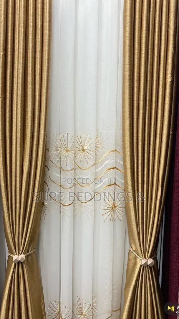 Genuine Curtains with Lining - Sold per Meter - 1