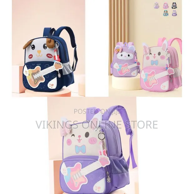 Cute High-End Nylon Cartoon Backpack - Fashionable School Bag - 1