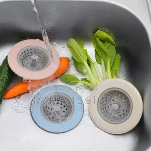 Light Blue Silicone Universal Kitchen Sink Strainer