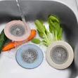 Light Blue Silicone Universal Kitchen Sink Strainer - 1
