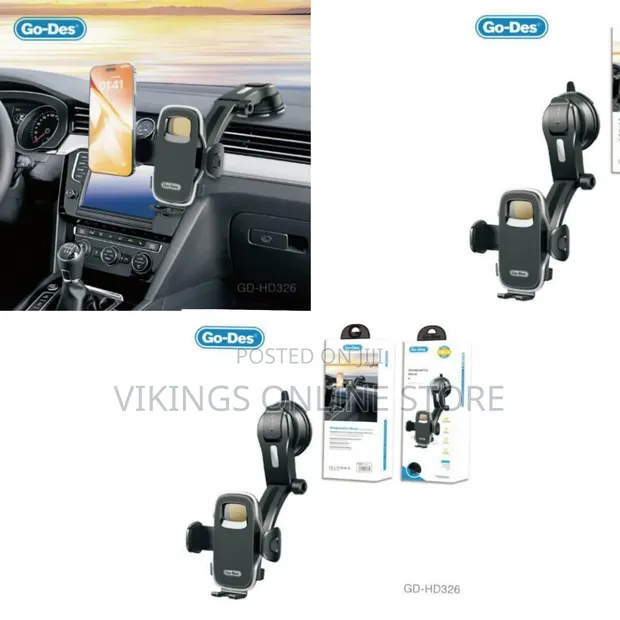 Go-Des GD-HD326 Shockproof Car Mount - 1