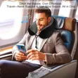 Bluetooth Travel Neck Pillow with Headphones - 2