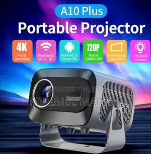 A10 Plus Projector Ultra 1080p 300ANSI BT5.2 Electronic Focus WiFi