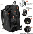 Arctic Hunter Durable Sports Backpack with Luggage Trolley Belt - 2
