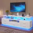 TV Stand with LED Lights - Brand New - 2