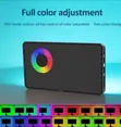 LJ-S02 RGB LED Mobile Phone Fill Light - 1560LM Dimmable Video - 1