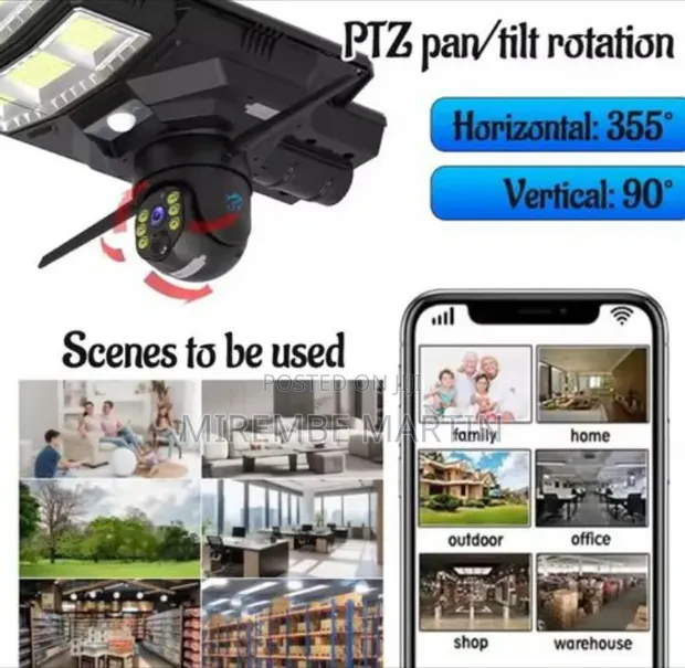 AI Solar Camera & Lighting 2-in-1, Waterproof 450W Security - 1