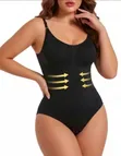 Seamless Backless Shapewear Bodysuit - 1