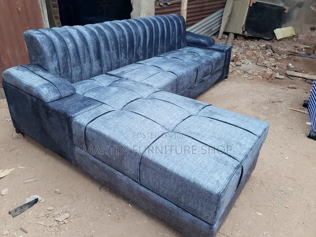 6 Seater Grey Sofa Set - Brand New - 1
