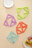 Expandable Silicone Trivet Mats with Stainless Steel Frame - 1