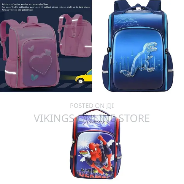 2-in-1 Cartoon Orthopaedic Student Bag - 1