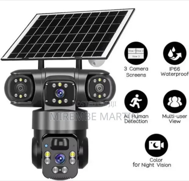 V380 Pro Wireless Solar Security Camera System - 1