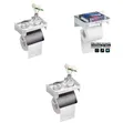 Wall Mounted Toilet Roll Holder with Shelf - 1