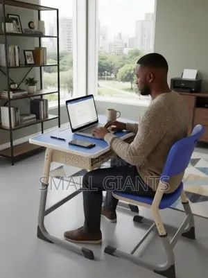Genuine Adjustable Kid/Adult Desk and Chair Set