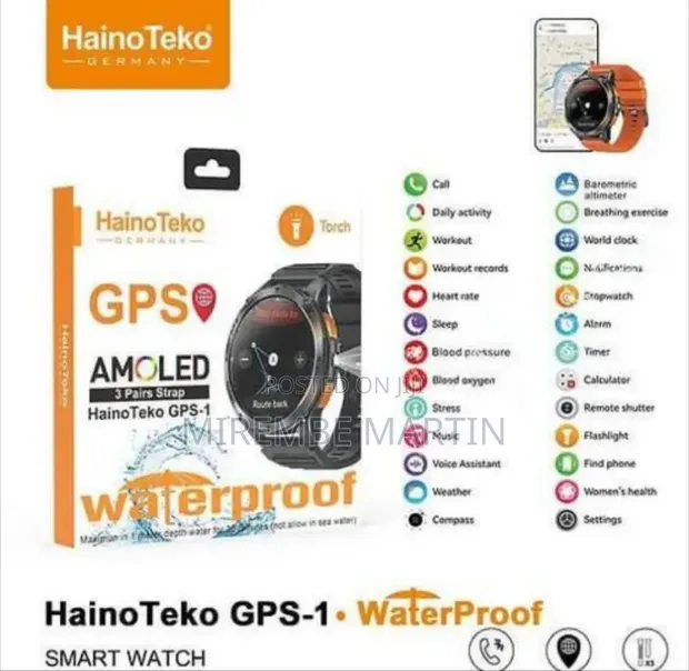 Hainoteko GPS-1 Waterproof Smartwatch - 1