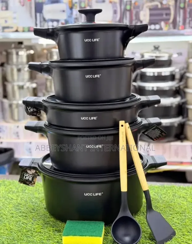 Non-Stick Granite Cookware Set - Multiple Pots & Pans - 1