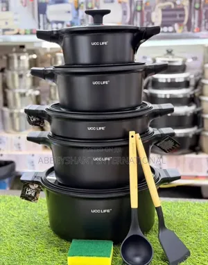 Non-Stick Granite Cookware Set - Multiple Pots & Pans