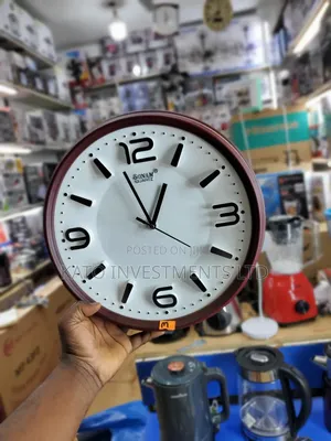 Alfresco 3D Wall Clock - Brown Oval