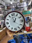 Alfresco 3D Wall Clock - Brown Oval - 1