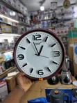 Alfresco 3D Wall Clock - Brown Oval - 4