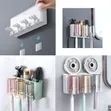 Toothbrush Stand & Toothpaste Dispenser with Cup Holder - 1