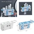 Toothbrush Stand & Toothpaste Dispenser with Cup Holder - 2