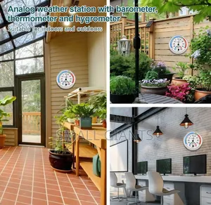 Analog Indoor/Outdoor Thermometer & Hygrometer