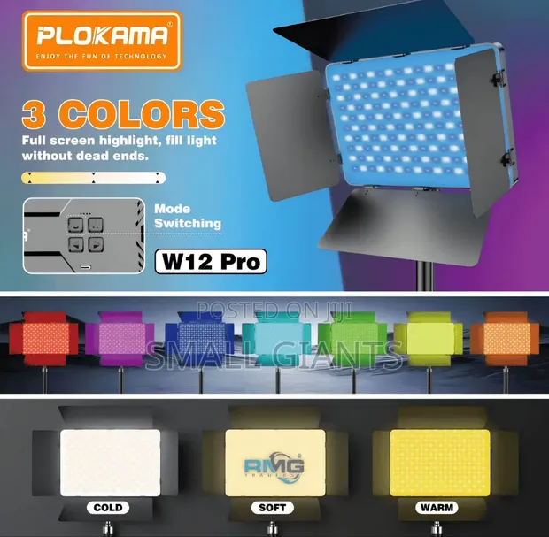 Plokama W12 Pro 30W RGB Photography Light - 1