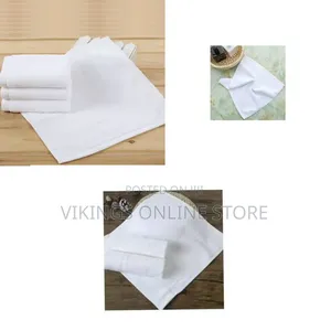 12 Pcs 30x30cm White Soft Terry Cotton Towels