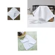 12 Pcs 30x30cm White Soft Terry Cotton Towels - 2