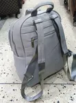 Gray Faux-Leather Casual Women's Backpack Bag - 1