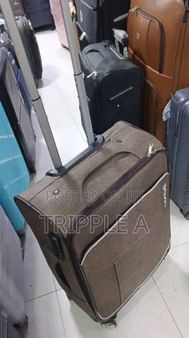Dfavors Fabric Trolley Suitcase (Small) - 1
