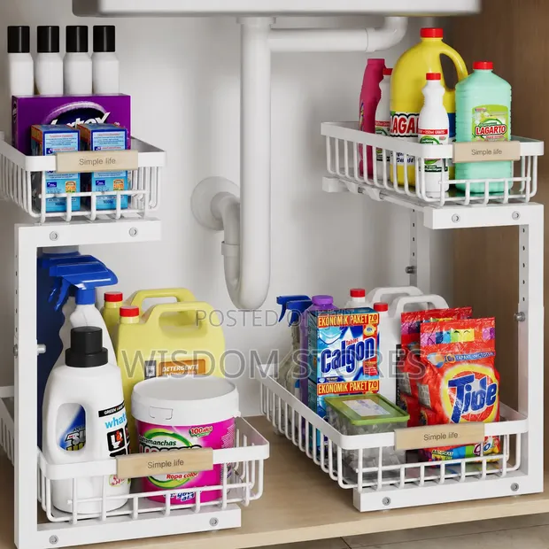L-Shaped Under Sink Organizer - 1