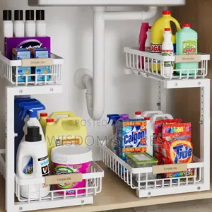 L-Shaped Under Sink Organizer
