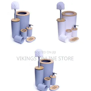 6-Piece Bathroom Accessories Set - Multicolor