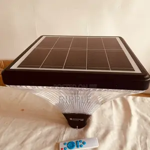 800W Solar Garden Pole Light with 25W Panel & Remote