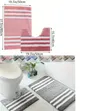 2-Piece Microfiber Bathroom Mat Set - Striped, Non-Slip - 2