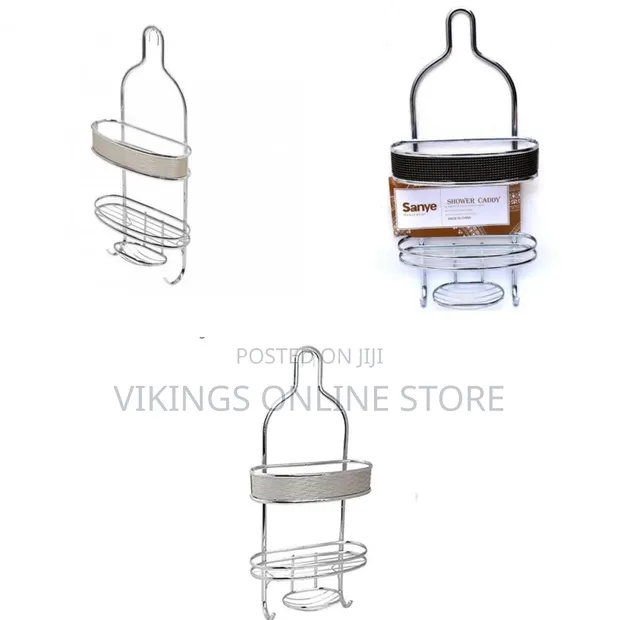 Sanye Stainless Steel 2-Tier Hanging Shower Caddy - 1