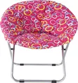Folding Round Camping Chair - Pink - 2