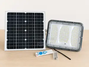 200W Solar Flood Light with 30W Panel & Remote