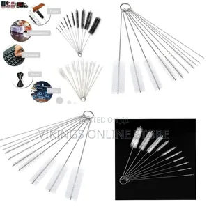 10PCS Nylon Cleaning Brush Set for Test Tubes & Bottles