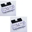 Wall Mounted Soap Dish Box with Hooks - Black - 2