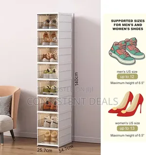 9 Tier Vertical Shoe Rack Organizer