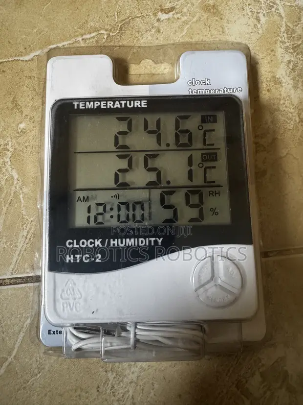 HTC 2 LCD Digital Thermometer Hygrometer - 1
