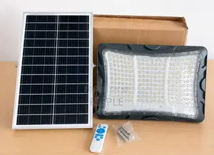 800W Industrial Solar Flood Light with 40W Panel & Remote