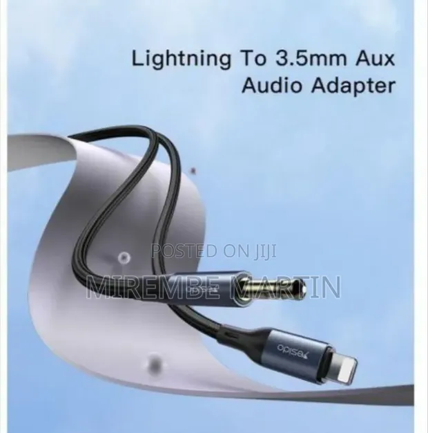 Yesido YAU35 AUX Adapter Lightning to 3.5mm Audio Cable 100cm - 1